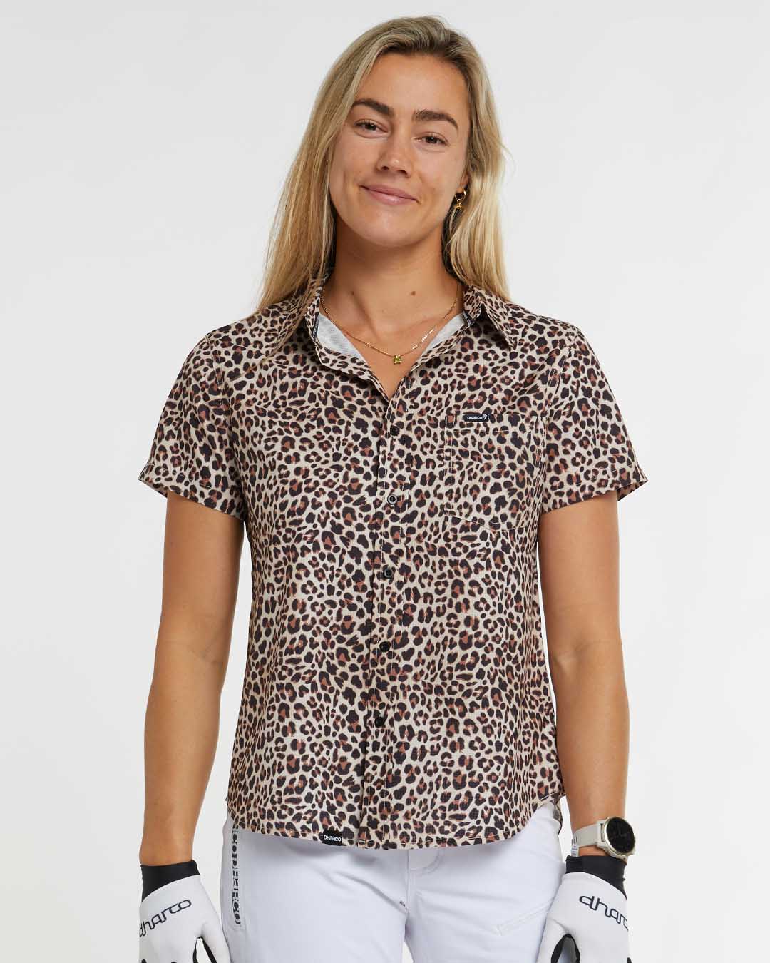 Tech Party Shirt Mujer Dharco Leopard