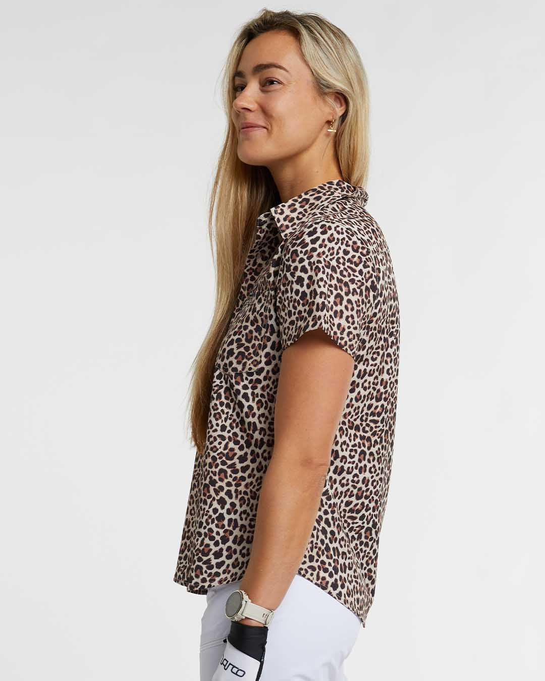 Tech Party Shirt Mujer Dharco Leopard