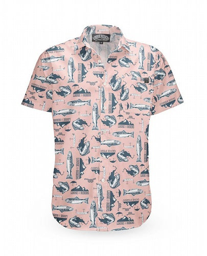 Camisa Gone Fishin Peach Loose Riders - Party Shirt