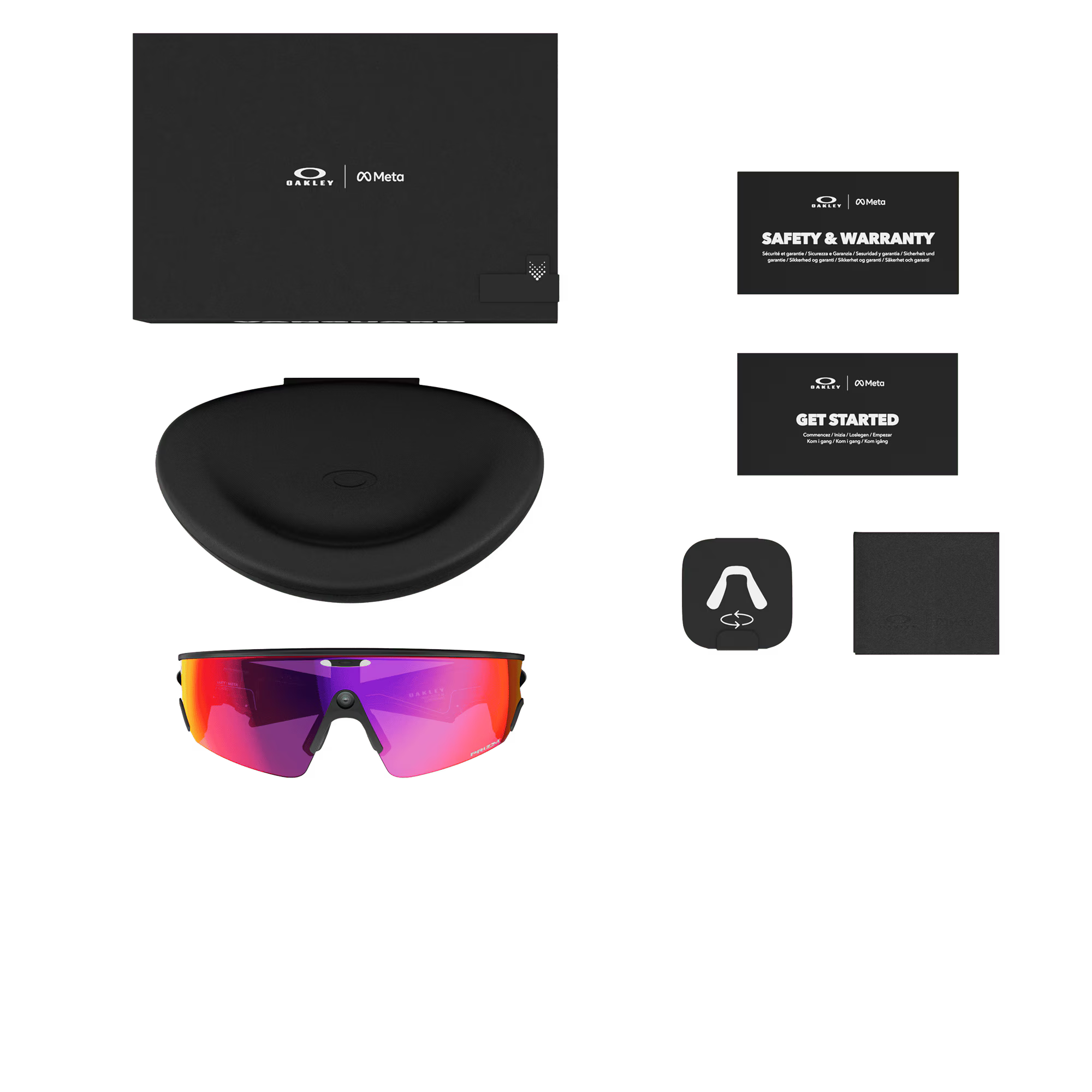 Lentes Oakley Meta Vanguard Micas prizm road,  Armazón black