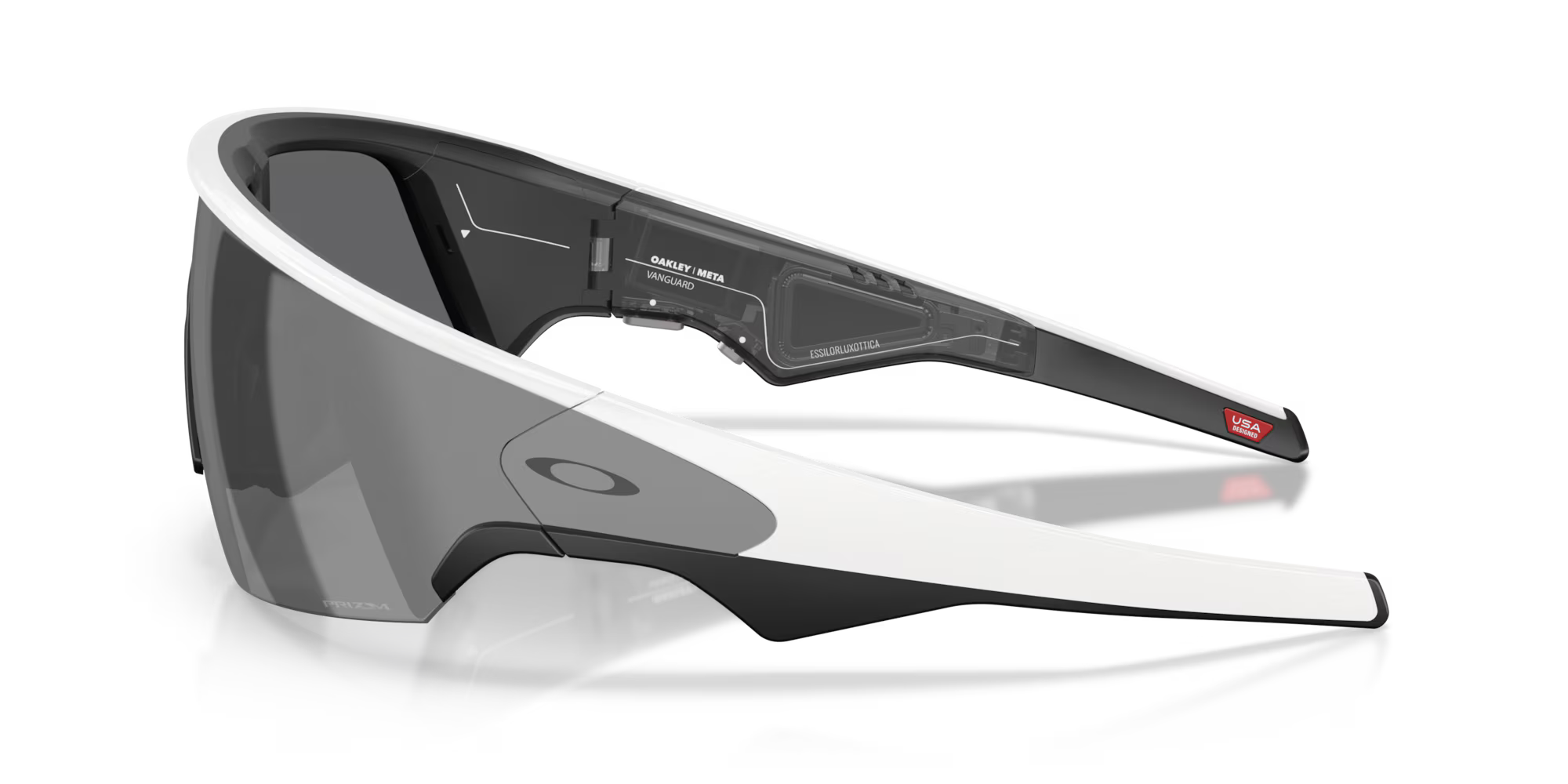 Lentes Oakley Meta Vanguard Micas prizm black,  Armazón white