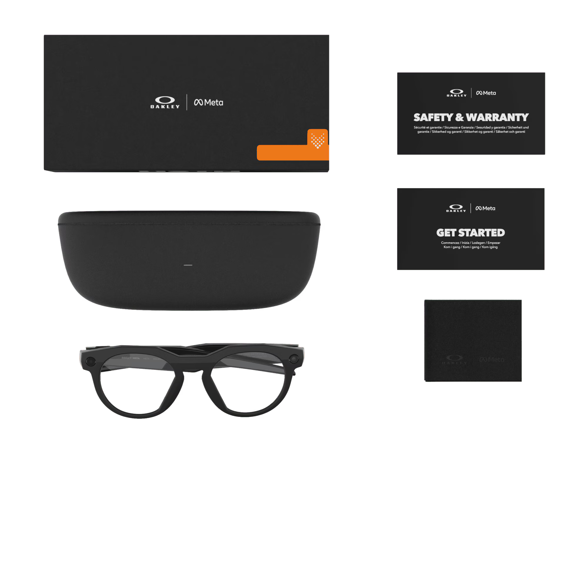 Lentes Oakley Meta Hstn Micas clear,  Armazón black