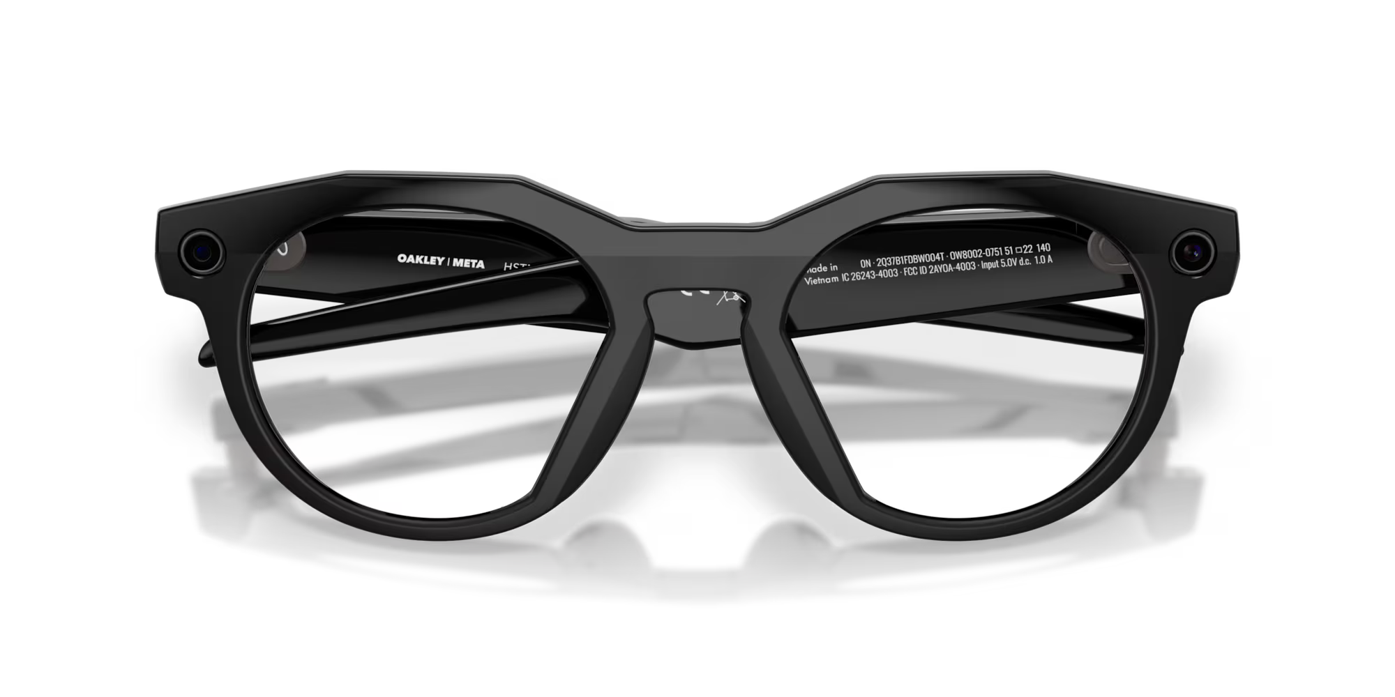 Lentes Oakley Meta Hstn Micas clear,  Armazón black
