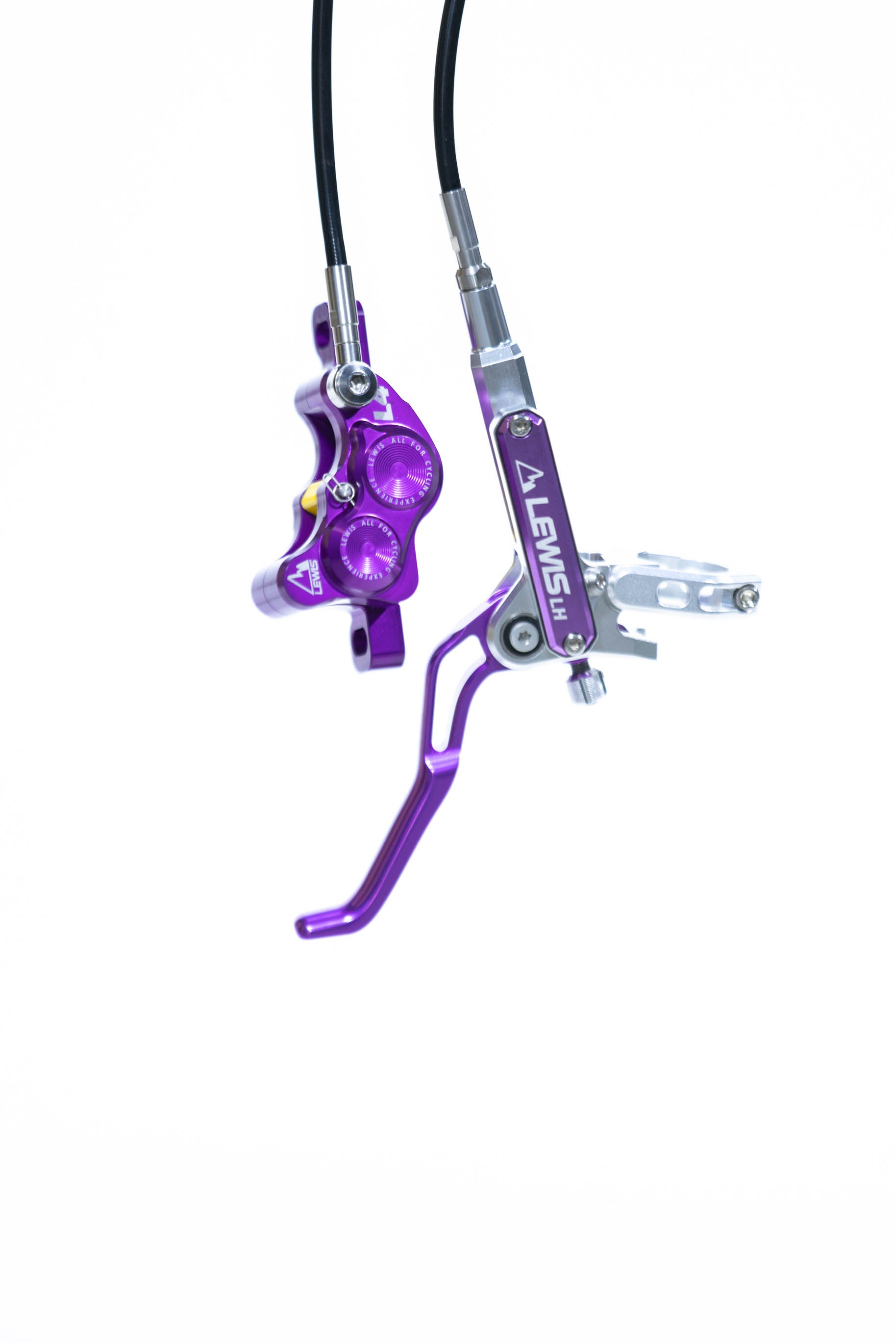 Par de Frenos LEWIS LH4 Silver/Purple