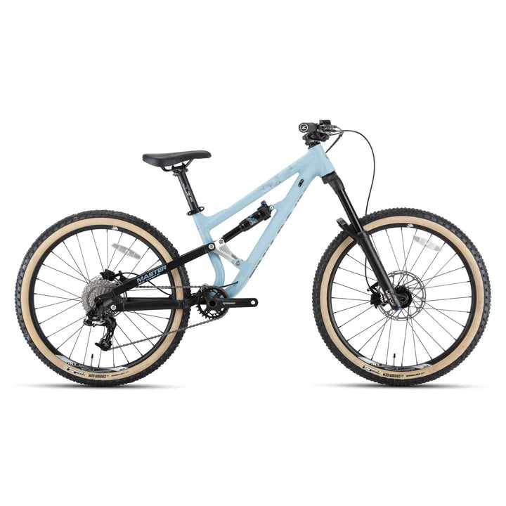 Bicicleta de Montaña Doble Suspensión Para Niño Master 24" Aluminio Tiny Rock Light Blue