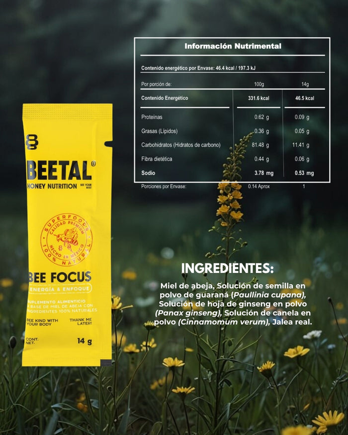 Gel Energético Beetal Bee Focus