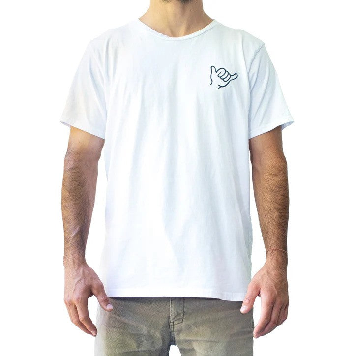 Playera Gud Life Shaka White