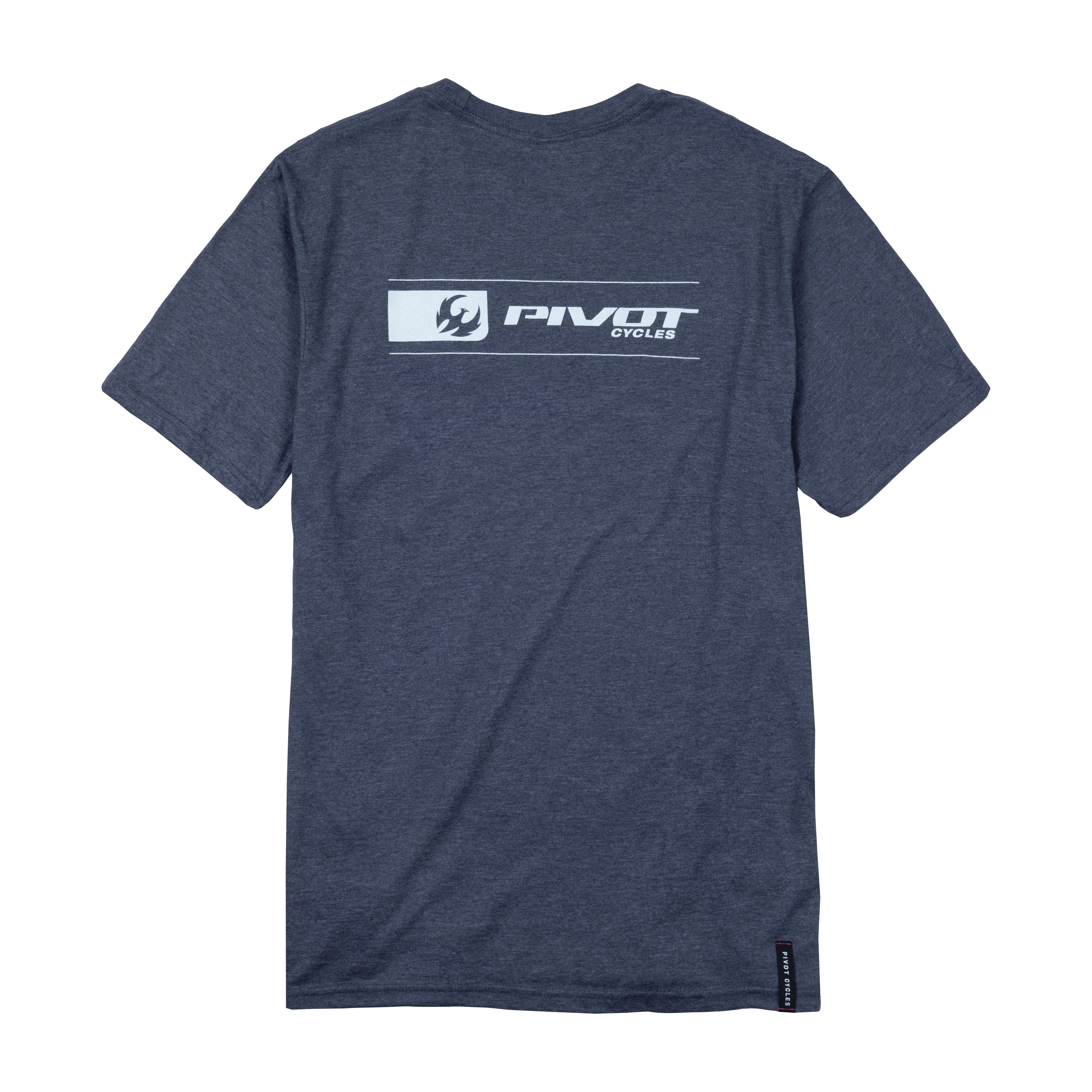 Playera Pivot Rising Logo - Heather Navy