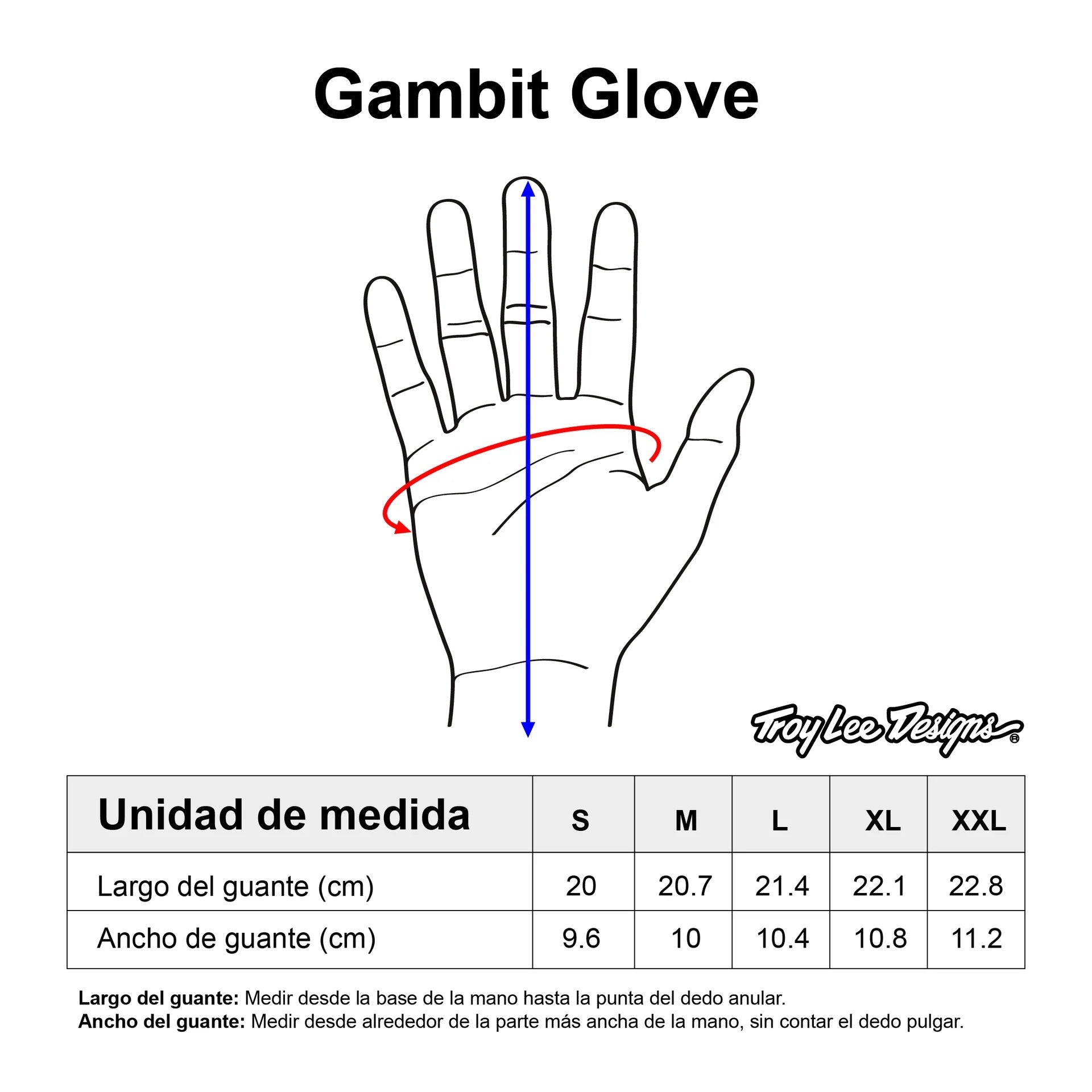 Guantes Troy Lee Designs Gambit  Black