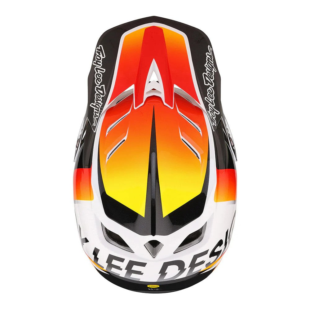 Casco Full-Face TLD D4 Composite Qualifier White/Orange