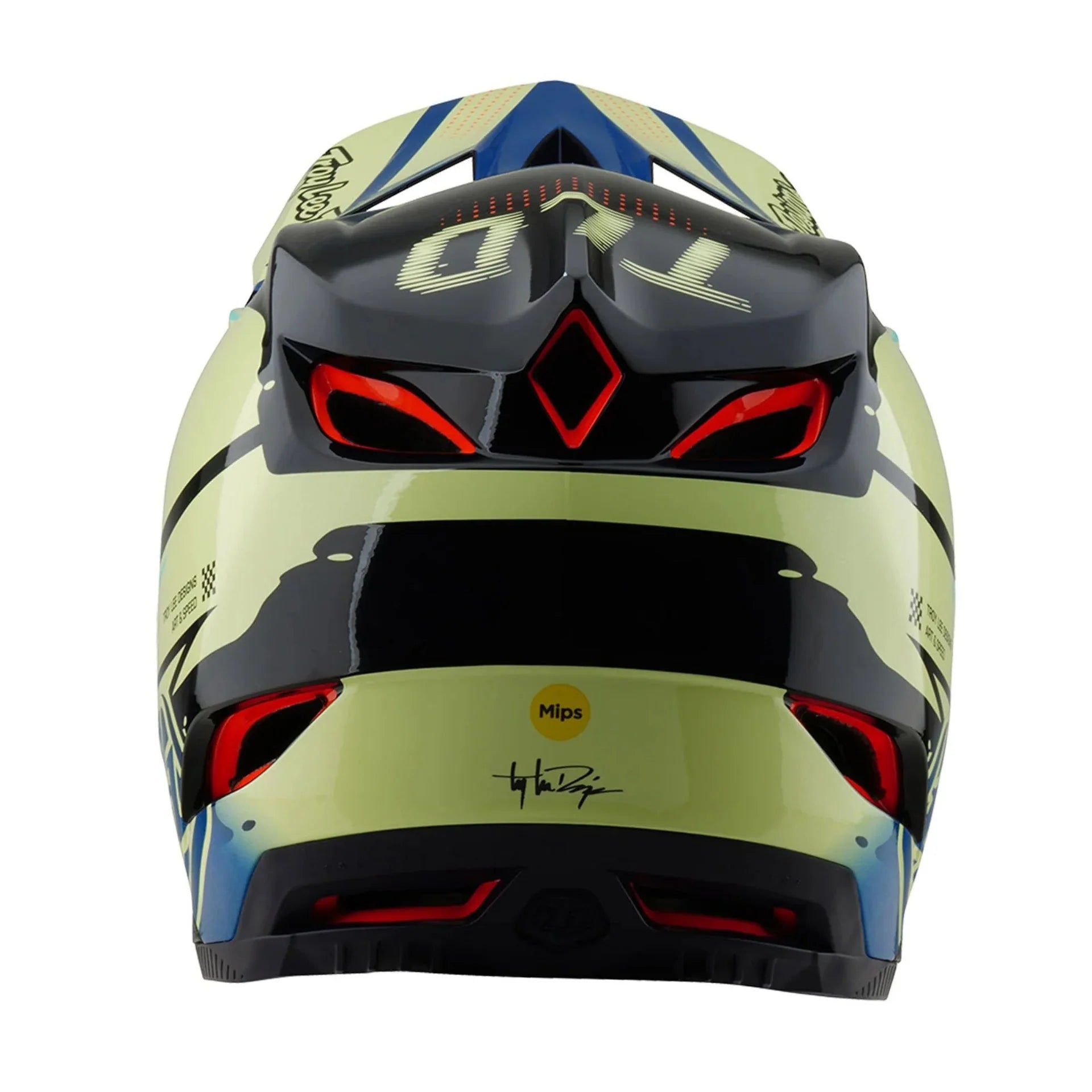 Casco Full-Face D4  Composite Drip Glo Yellow TROY LEE DESINGS