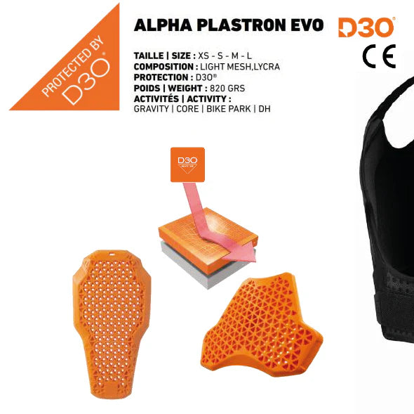 PETO RACER ALPHA PLASTRON EVO