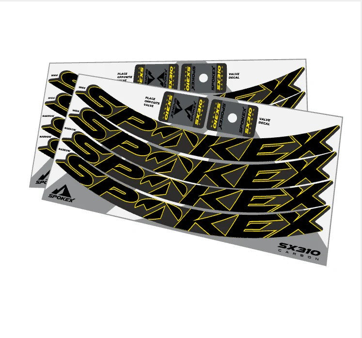 Kit de Calcomanías SpokeX SX310 de Fibra de Carbono