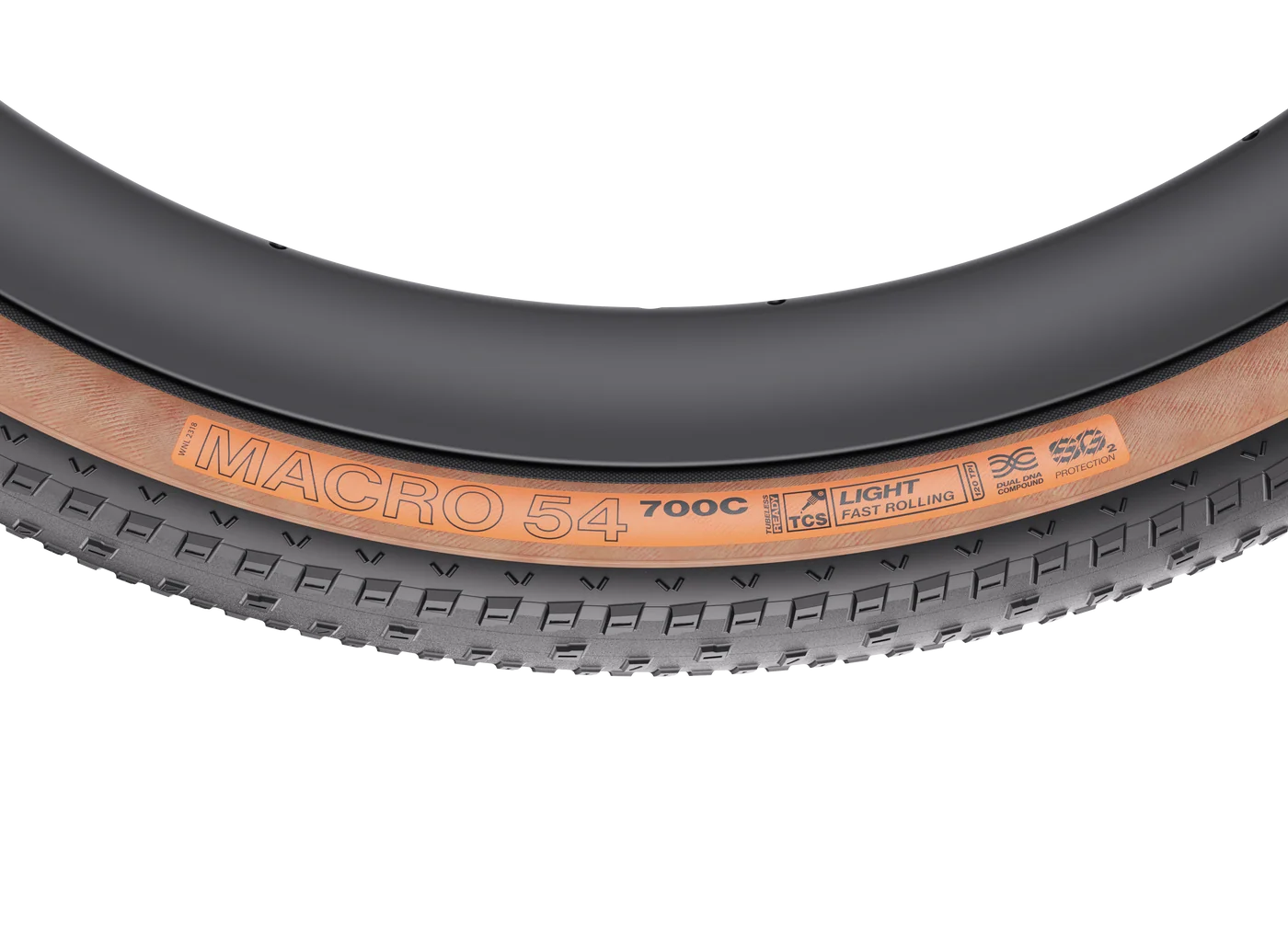 LLANTA WTB Macro 54 x 700 TCS Light/Fast Rolling 120tpi Dual DNA SG2 AT tire CARA CAFE