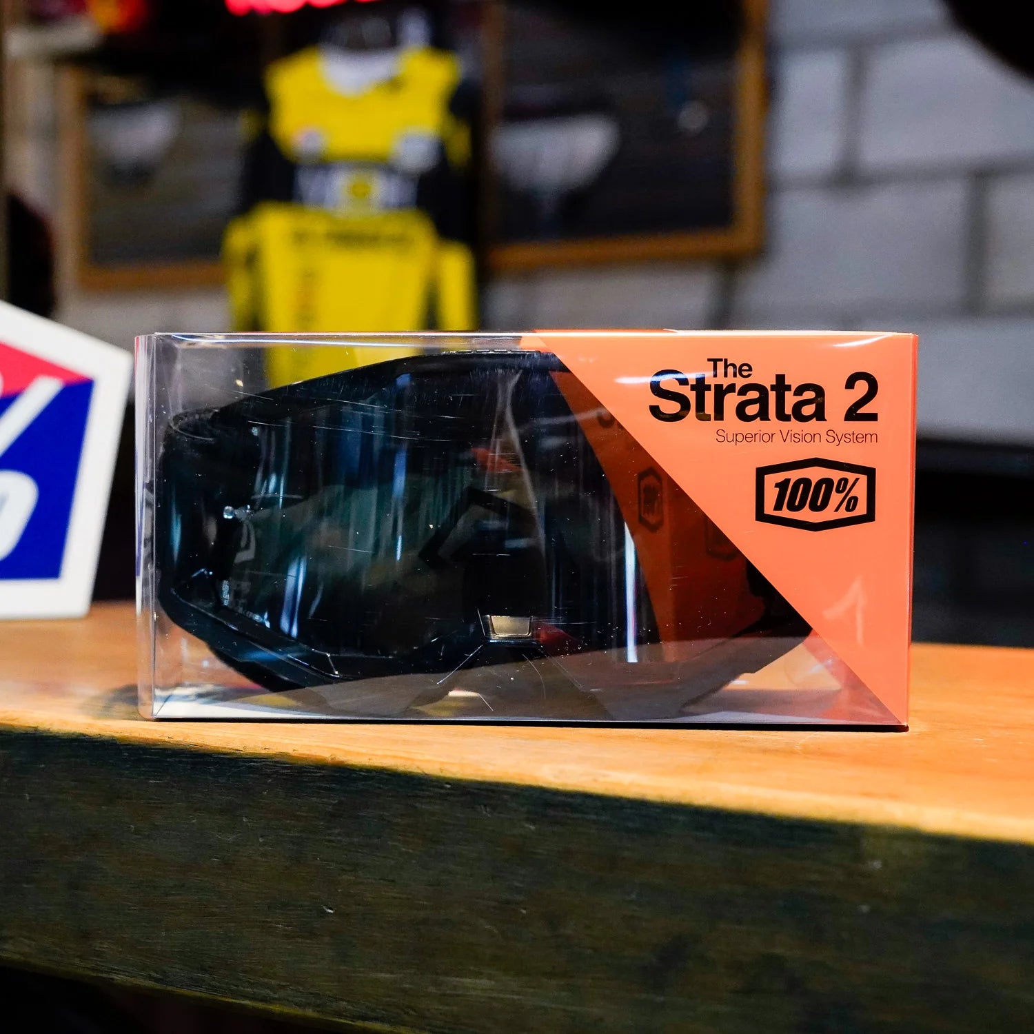 Goggles 100% Strata 2 Black - Mica Espejo Plateada