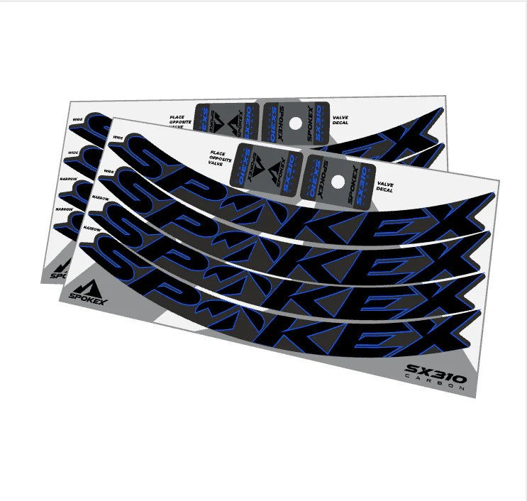 Kit de Calcomanías SpokeX SX310 de Fibra de Carbono