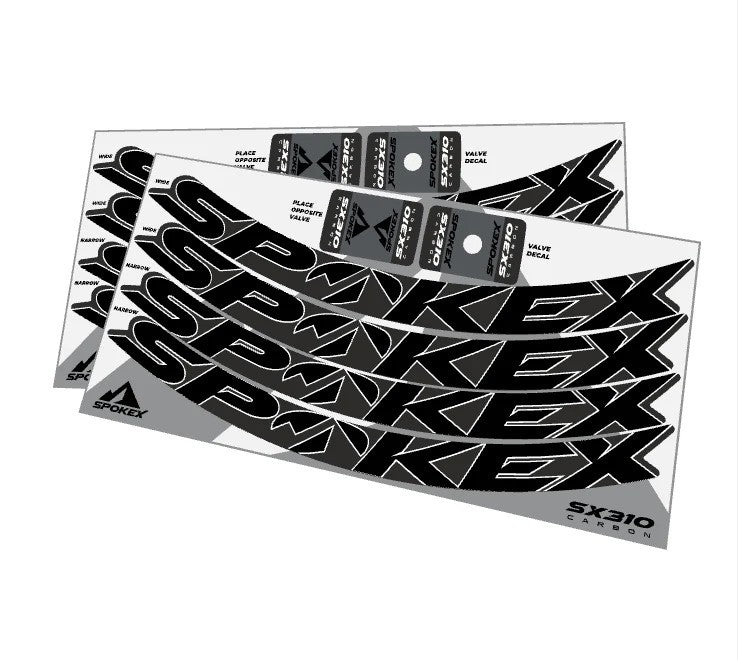 Kit de Calcomanías SpokeX SX310 de Fibra de Carbono