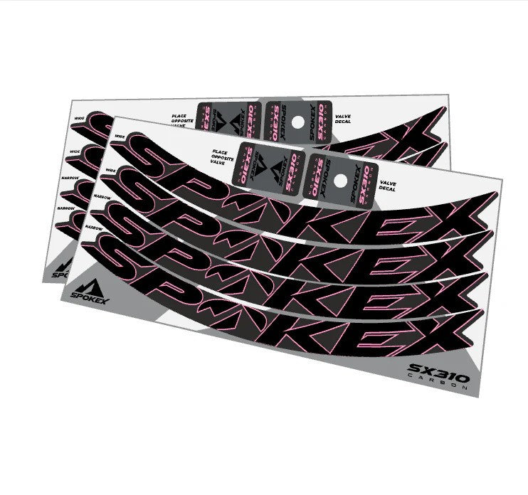 Kit de Calcomanías SpokeX SX310 de Fibra de Carbono