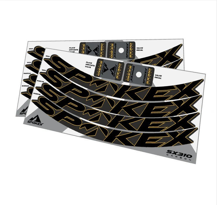 Kit de Calcomanías SpokeX SX310 de Fibra de Carbono
