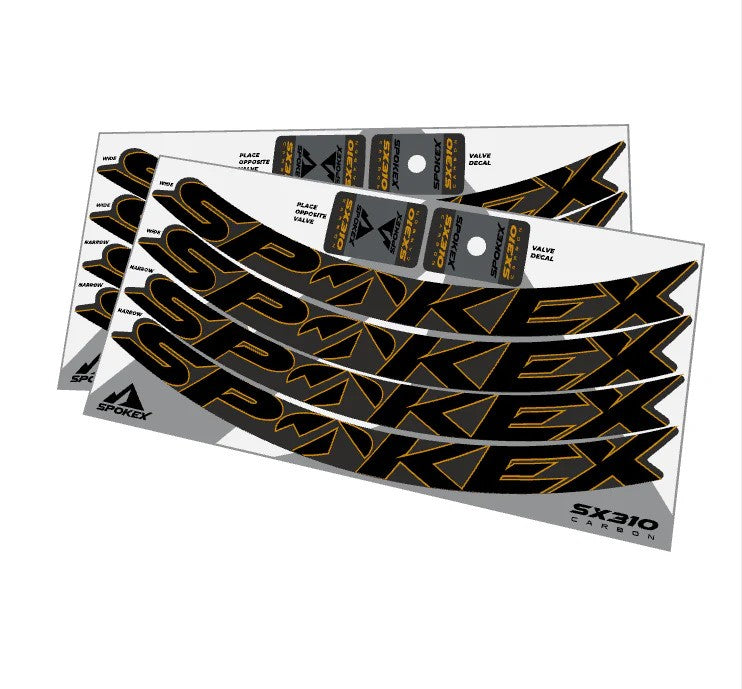 Kit de Calcomanías SpokeX SX310 de Fibra de Carbono