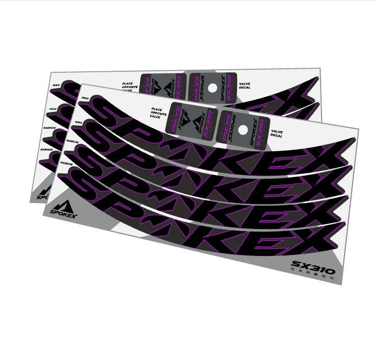 Kit de Calcomanías SpokeX SX310 de Fibra de Carbono