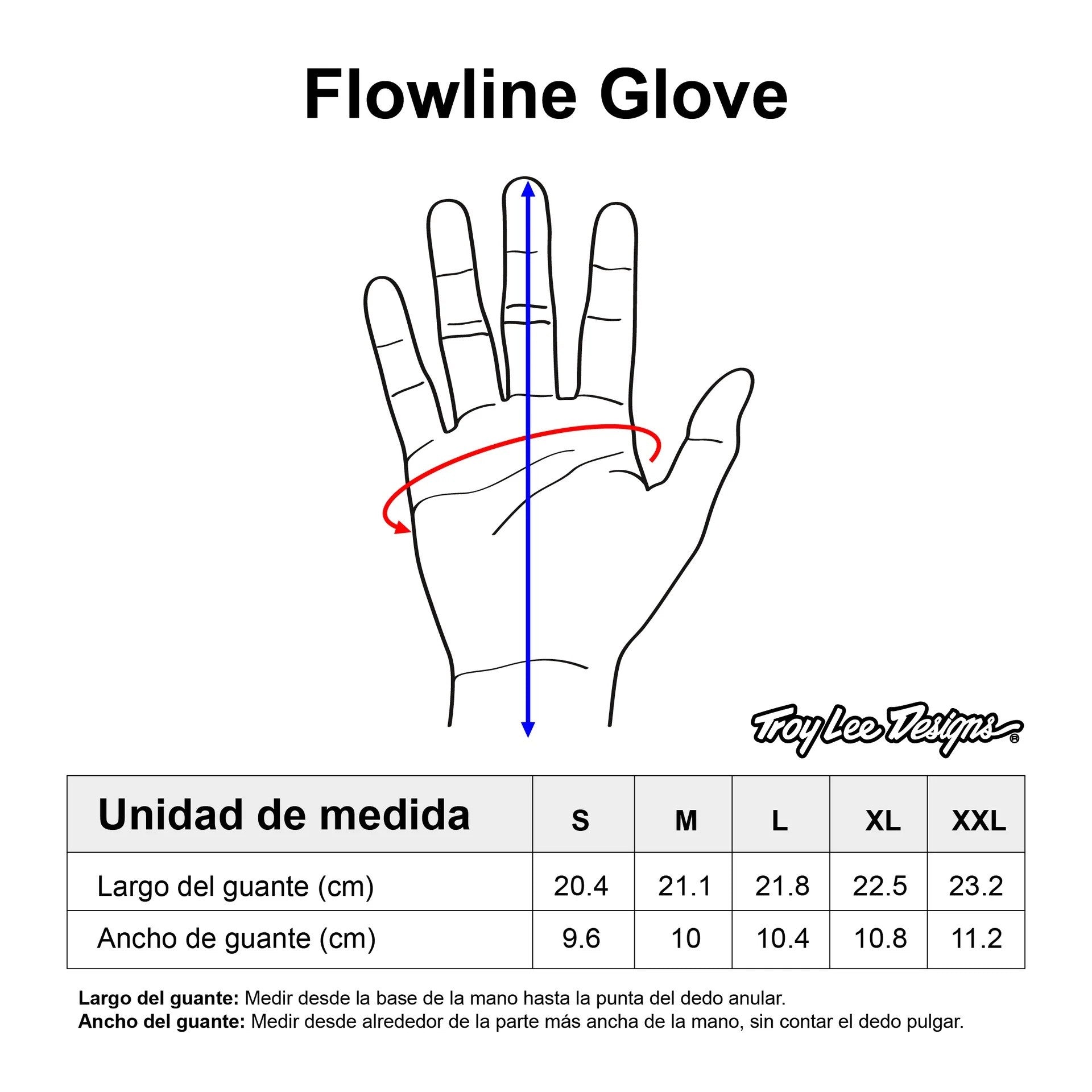 Guantes TLD Flowline Negro