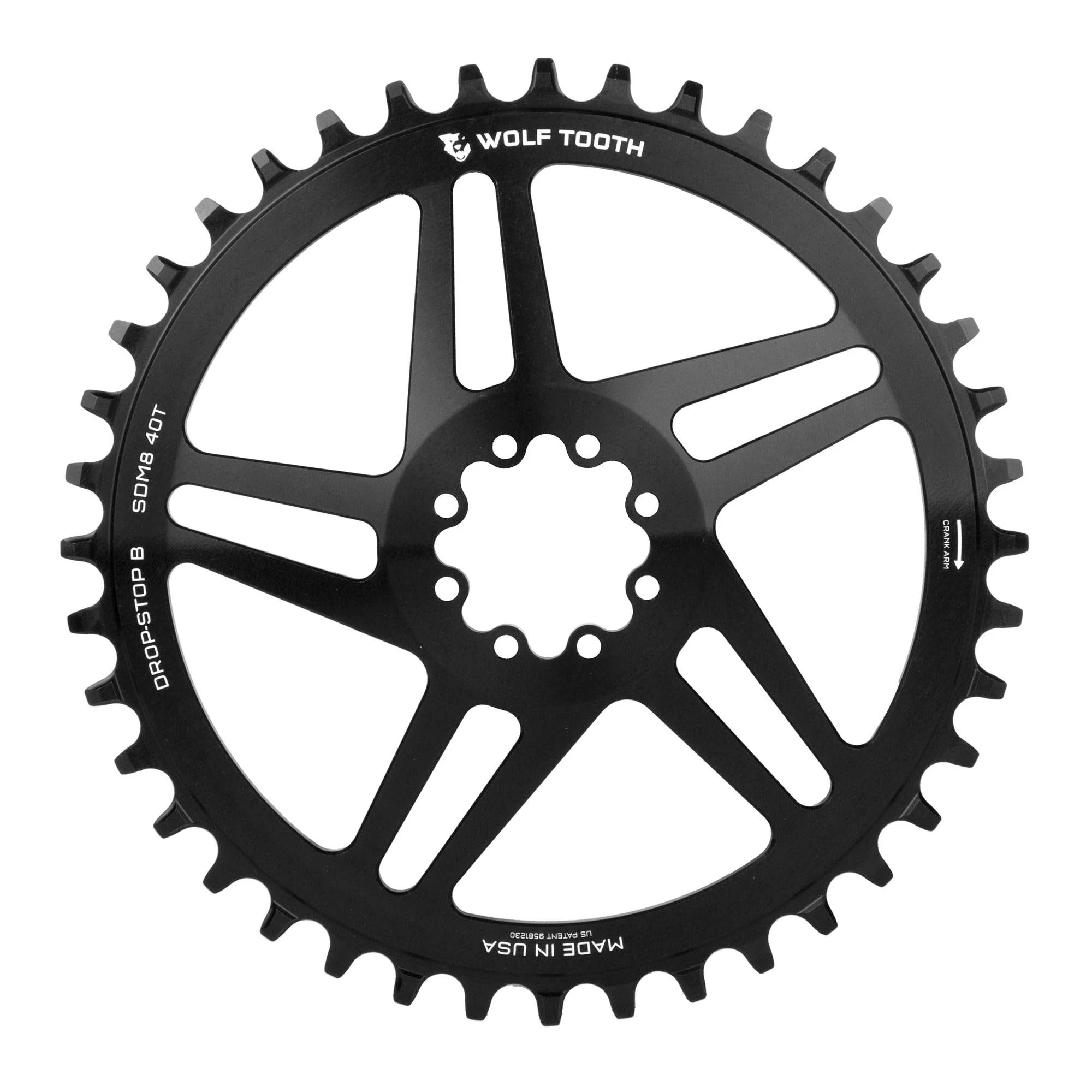 Chainring Woof Tooth 40T-8bolt Para SRAM