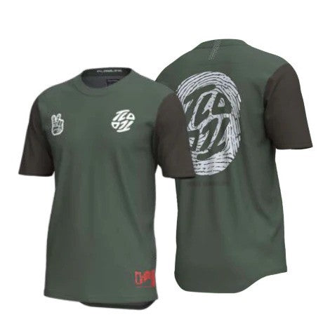 Jersey Troy Lee Designs Flowline Flipped olive