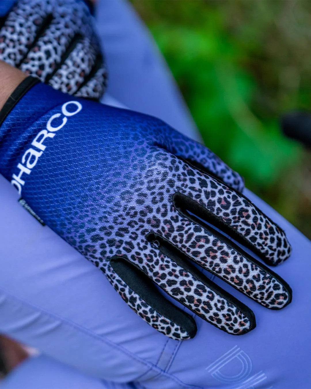 Guantes Dharco Purple Leopard Mujer