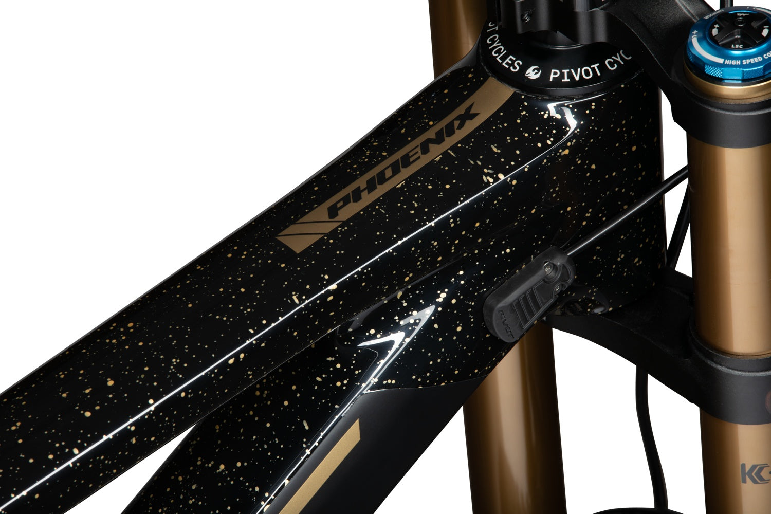 Bicicleta de Downhill Phoenix Pro Saint Mullet" Black Gold (2025) Pivot Cycles