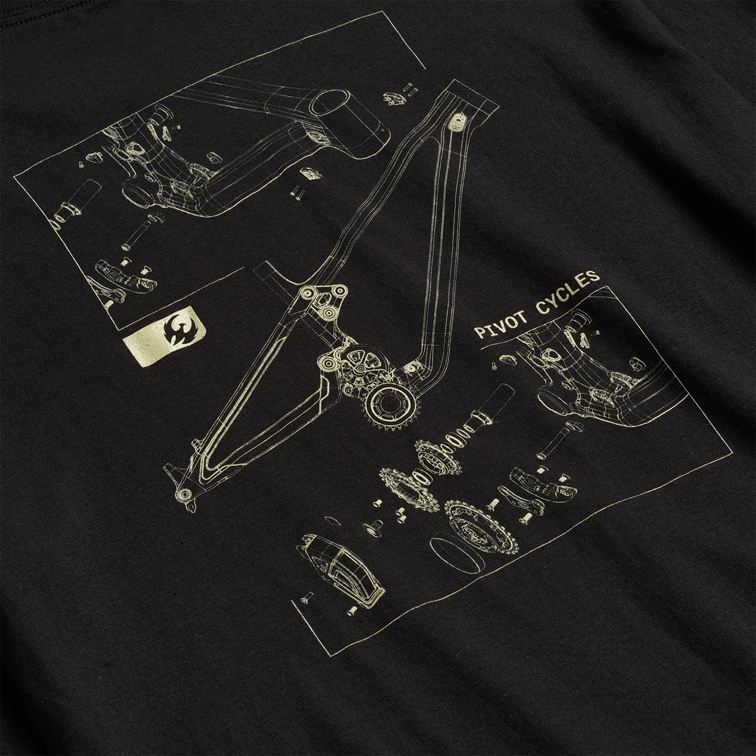 Playera Pivot Frame Long Sleeve Tee - Black