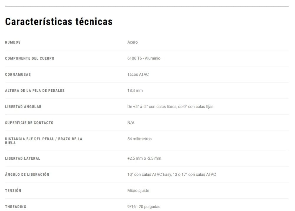 Pedales TIME MTB Speciale 10 Large