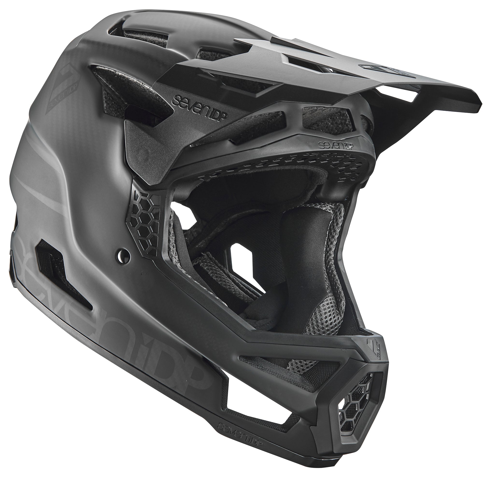 Casco Full-Face 7iDP Project.23 Carbon Raw Carbon/Gloss Gray