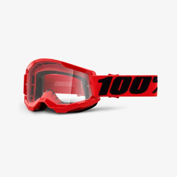 Goggles 100% Strata 2 Rojo - CLEAR LENS