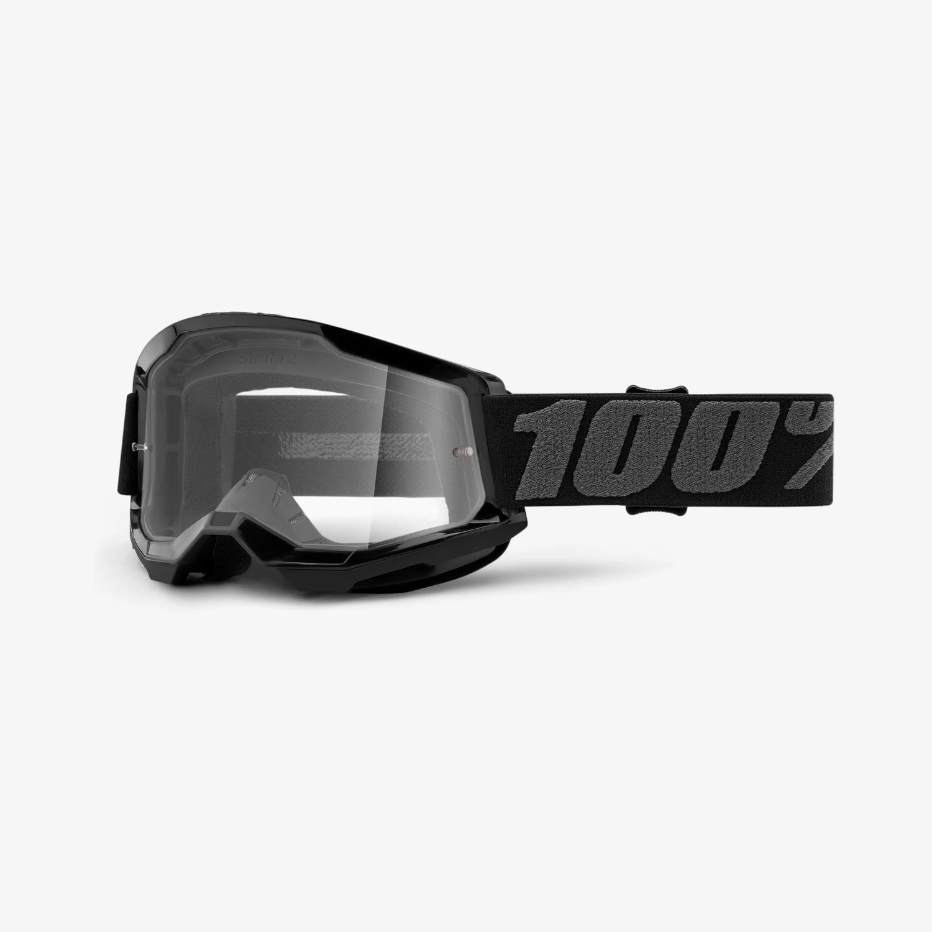 Goggles 100% Strata 2 Black - Clear Lens