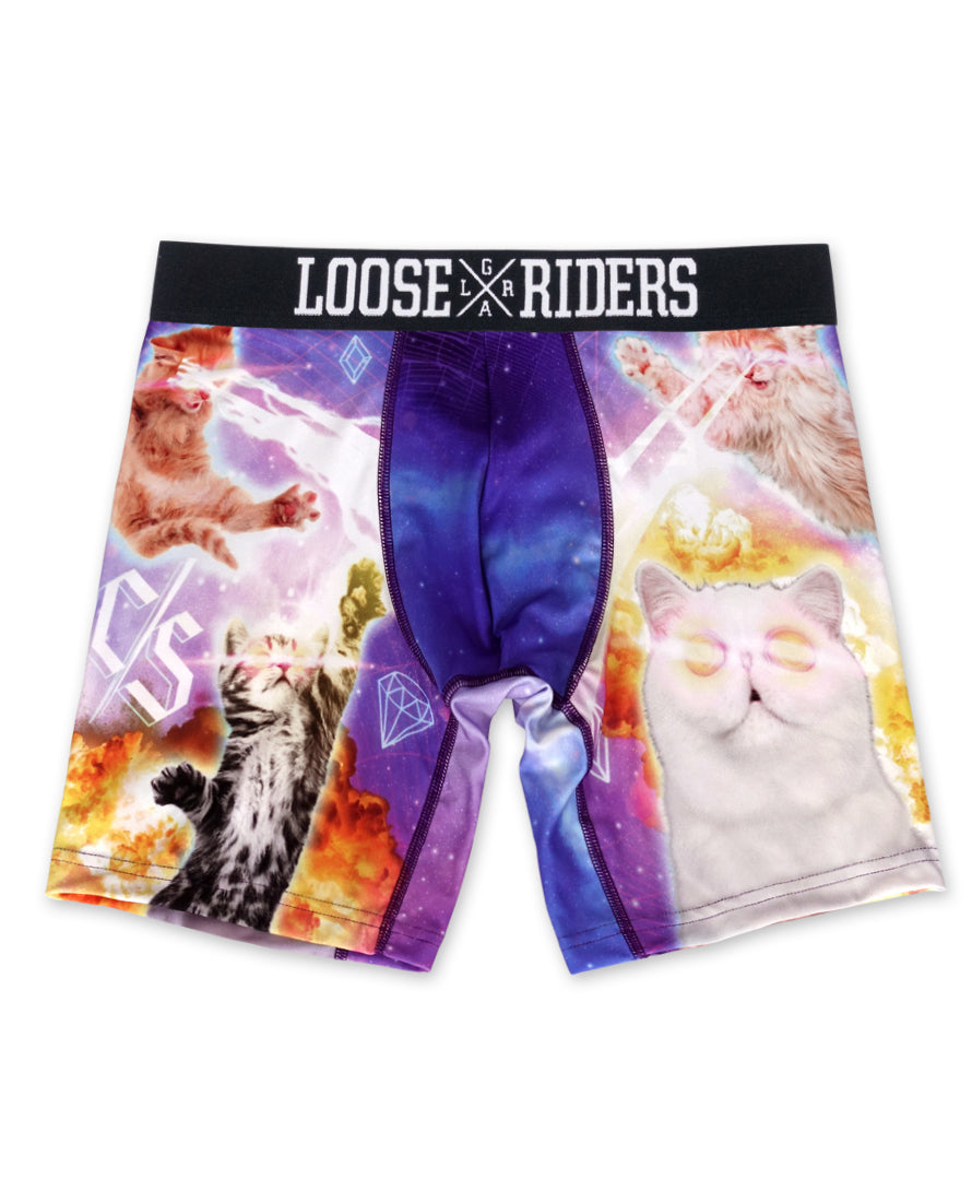 Boxer Loose Riders Brief Lazer Cats paquete de 2