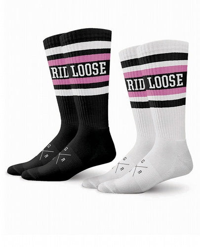 Pack de 2 pares de calcetines Asoc "Pink" Loose Riders