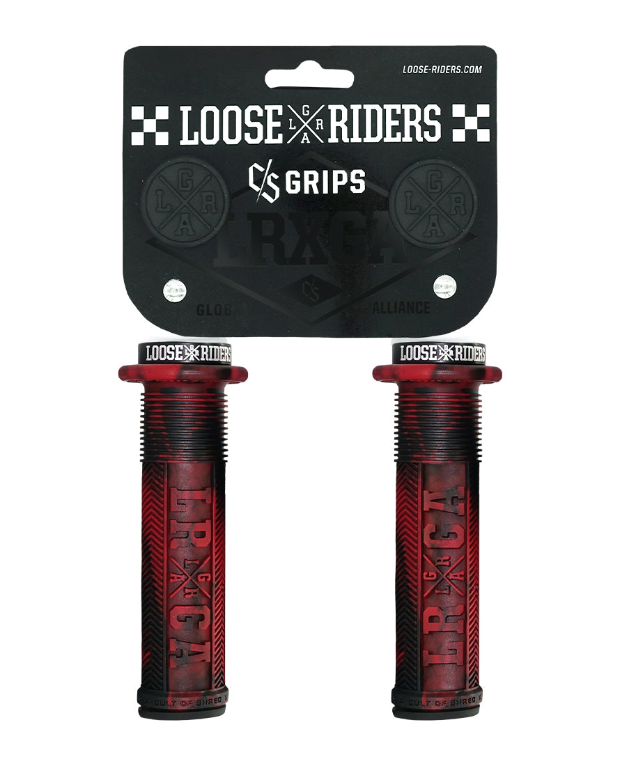 Puños C/S Grips Red & Black Loose Riders