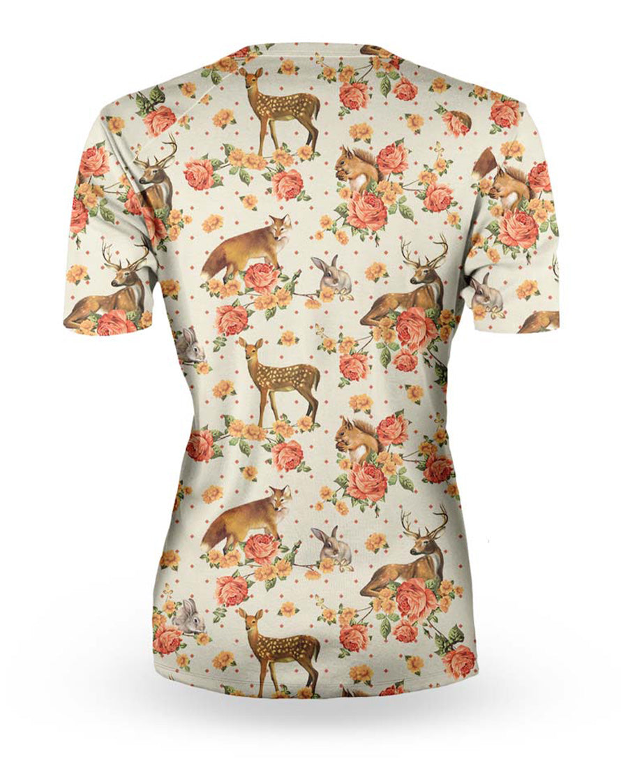 Jersey de mujer para ciclismo Forest Animals Loose Riders