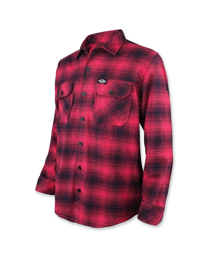 Camisa de franela de alta resistencia Flannel Red Loose Riders