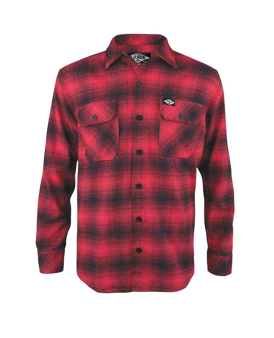 Camisa de franela de alta resistencia Flannel Red Loose Riders