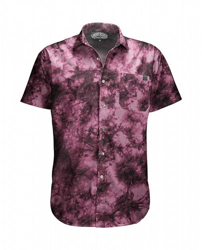 Camisa Tye Dye Wine Loose Riders - Party Shirt
