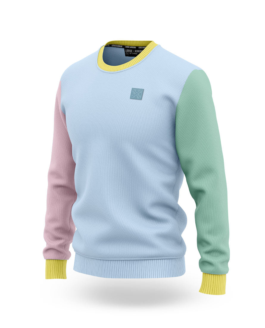 Sudadera Loose Riders Block Pastel Cuello Redondo
