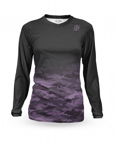 Jersey de mujer MTB Thermal Lilac Loose Riders