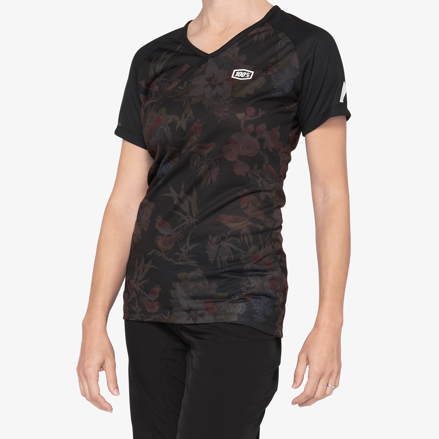 Airmatic womens jersey black floral