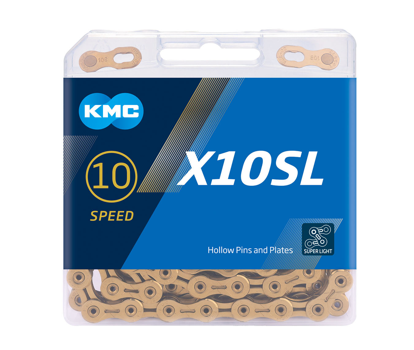 Cadena KMC X10SL 10 Velocidades Dorada
