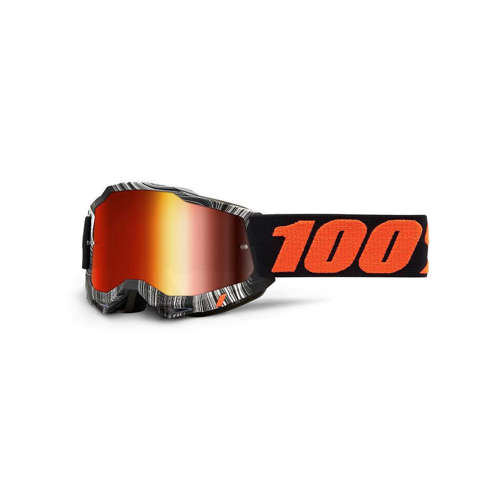 Goggles 100% Accuri 2 Youth - Geospace - Mirror Red Lens