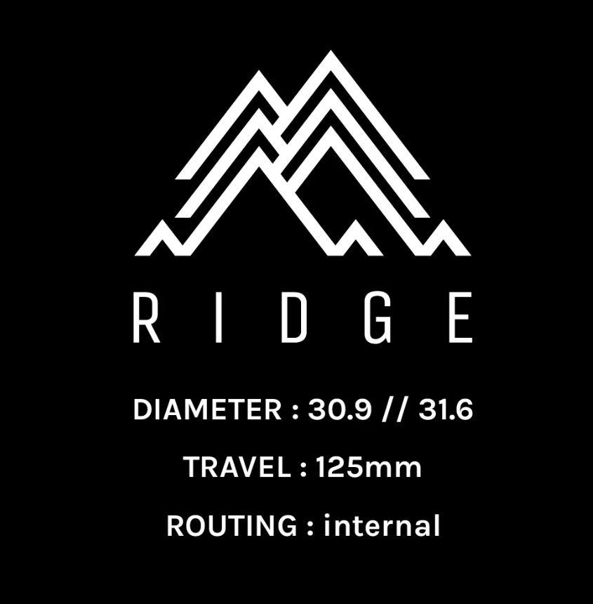 Dropper Cableado Interno PNW Ridge 125mm 30.9 y 31.6